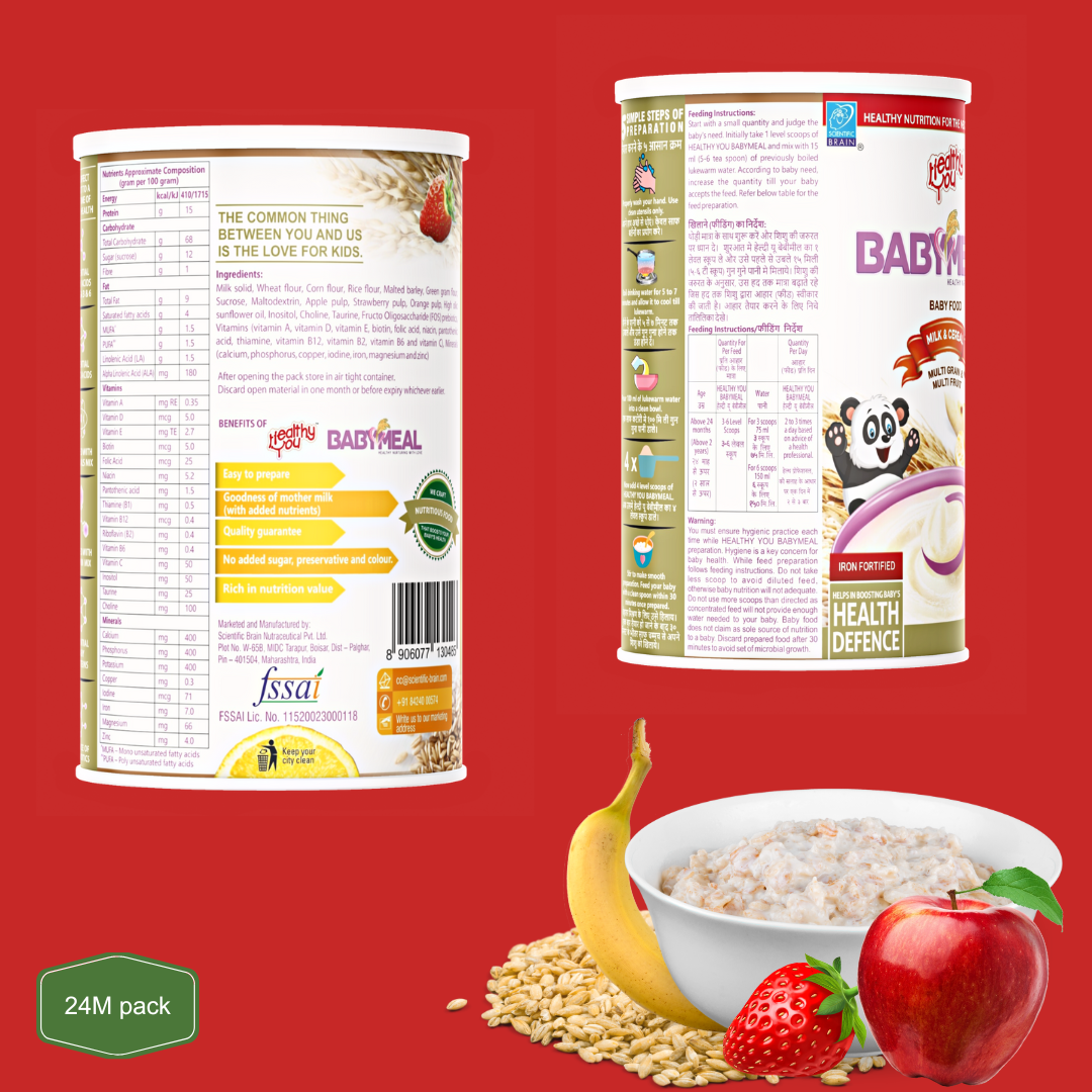 BABYMEAL 24M+ Multi Grain Multi Fruit with Milk