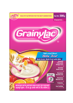 GrainyLac Multi Grain Multi Fruit With Milk 8 Months + (Stage 2)