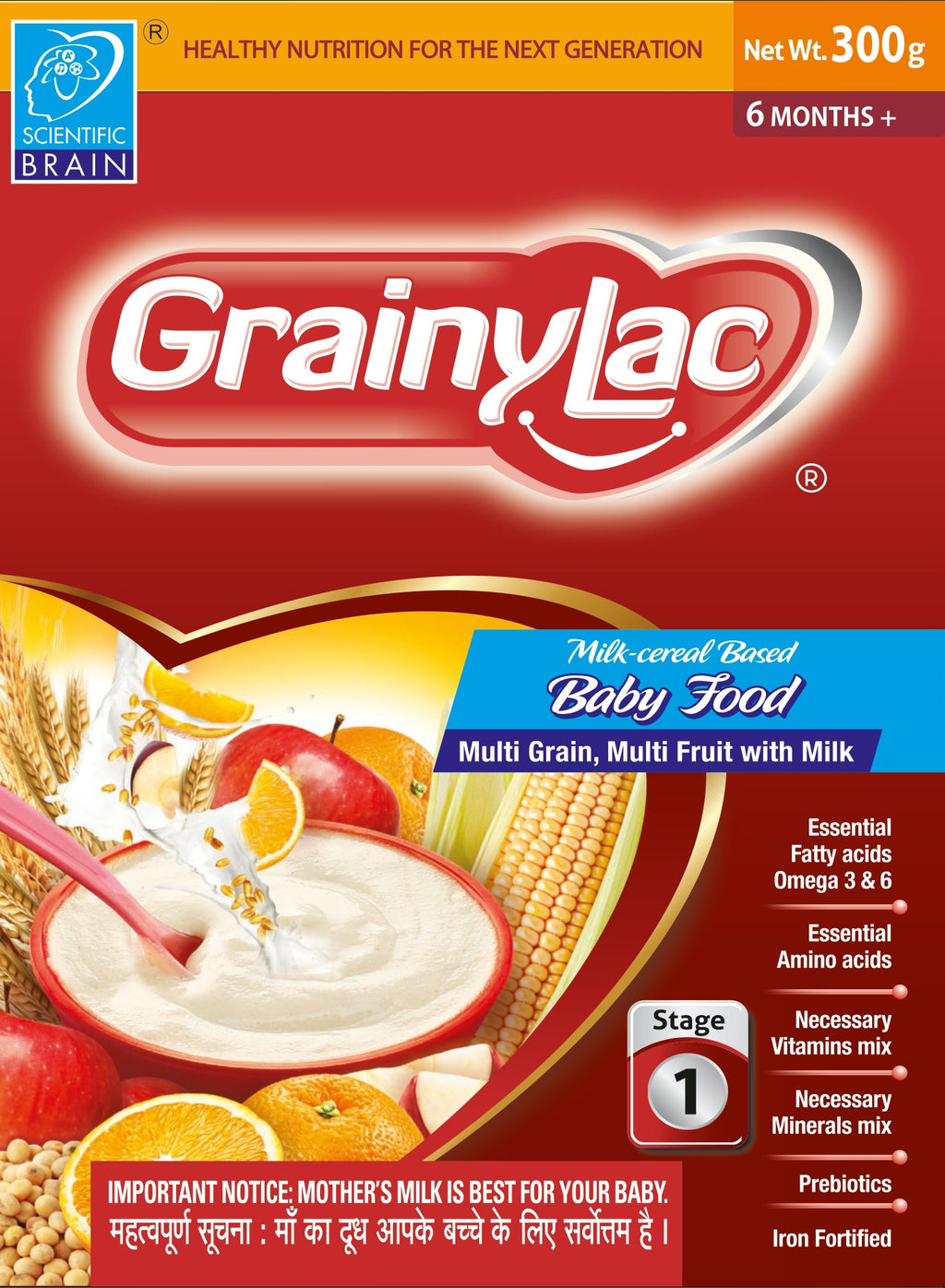 GrainyLac Multi Grain Multi Fruit 300g