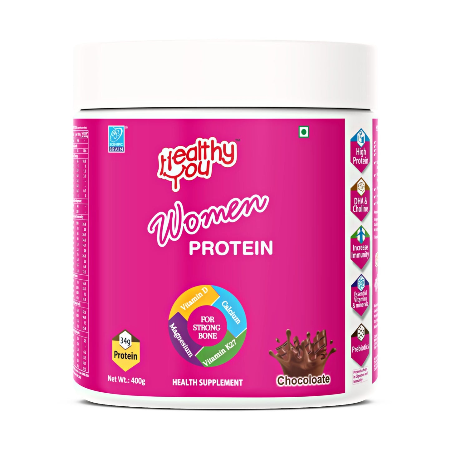 Healthy You Women Protein- Helps in bone & muscle strength for women above 30s