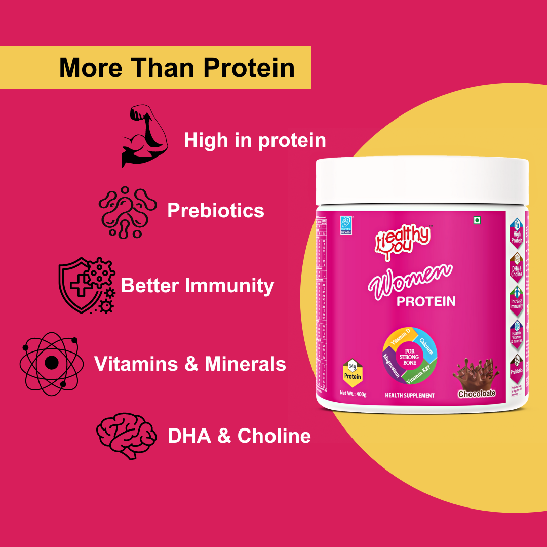 Healthy You Women Protein- Helps in bone & muscle strength for women above 30s